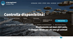 Desktop Screenshot of clubdegliamicicampingvillage.com